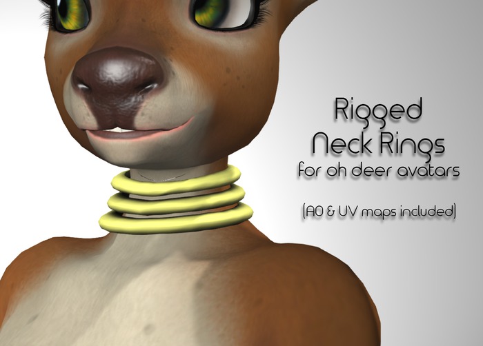 Oh Deer Rigged Neck Rings