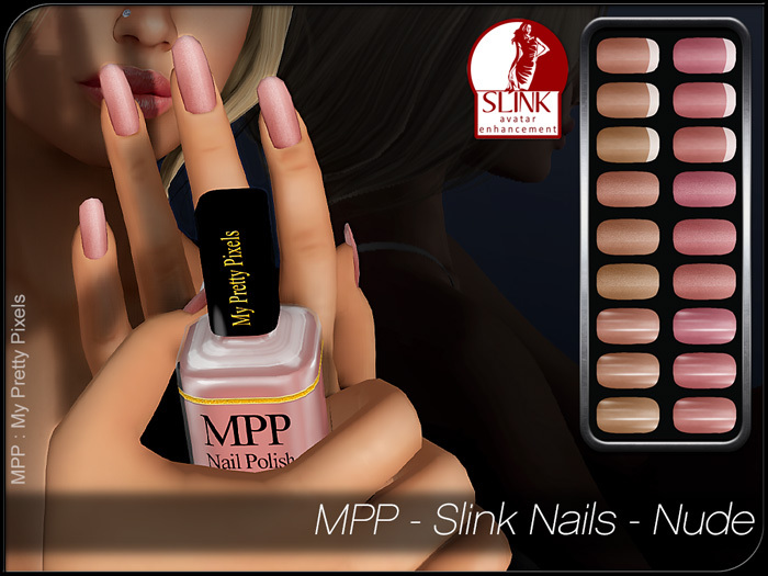 - MPP - Slink Finger & Toe Nails HUD - Nude