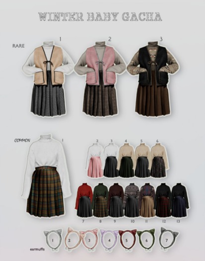 DAMI WINTER BABY GACHA XS*10