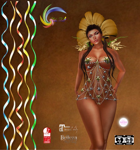 ML-XMAS GOLD-MINI ROMPER