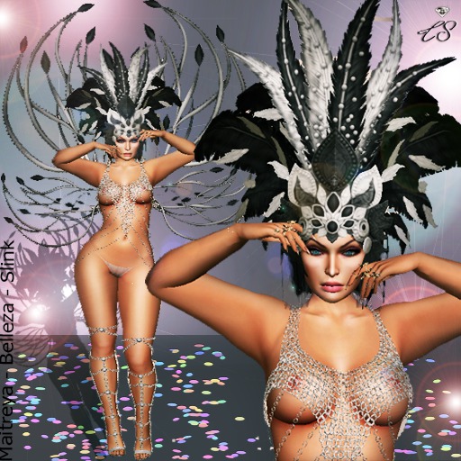 :::LS DIAMOND QUEEN BLACK SILVER