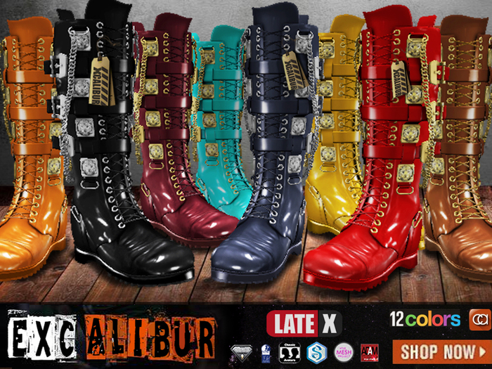 CA AESTHETIC SLINK SIGNATURE TMP EXCALIBUR BOOTS LATEX FAT PACK