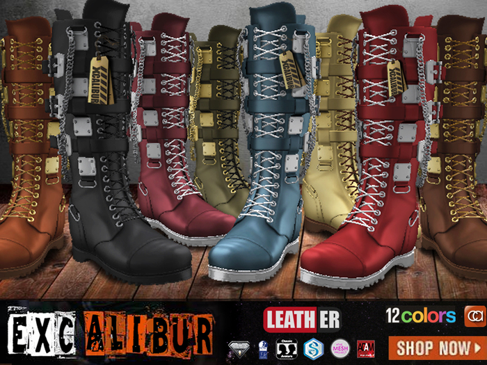 CA AESTHETIC SLINK SIGNATURE TMP EXCALIBUR BOOTS LEATHER FAT PK