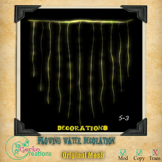GC- Mesh flowing water decoration s-3