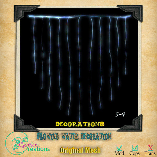 GC- Mesh flowing water decoration s-4