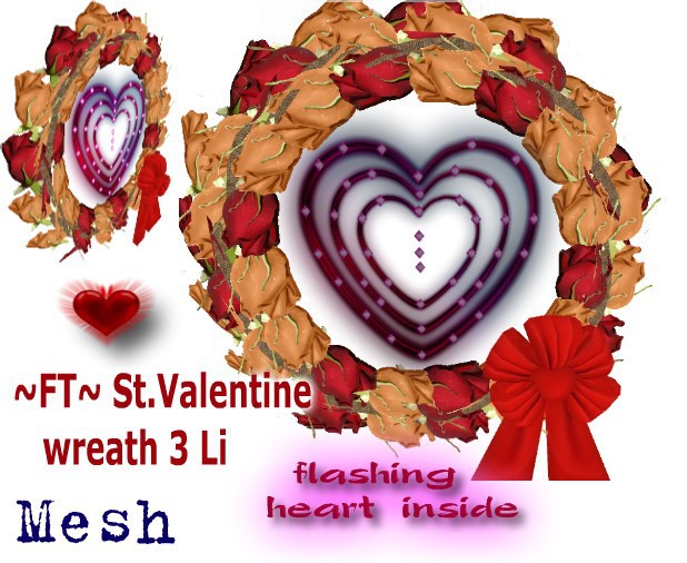 ~FT~ St. Valentine wreath 3 Li (wear me)