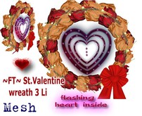 ~FT~ St. Valentine wreath 3 Li (wear me)