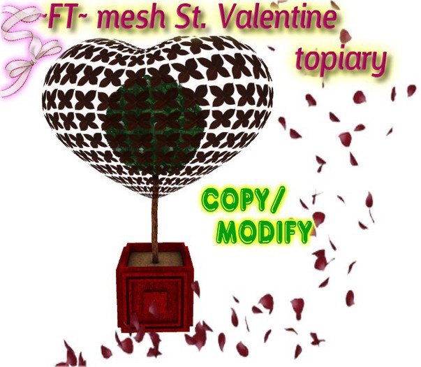 ~FT~ mesh St. Valentine topiary c/m (wear me)