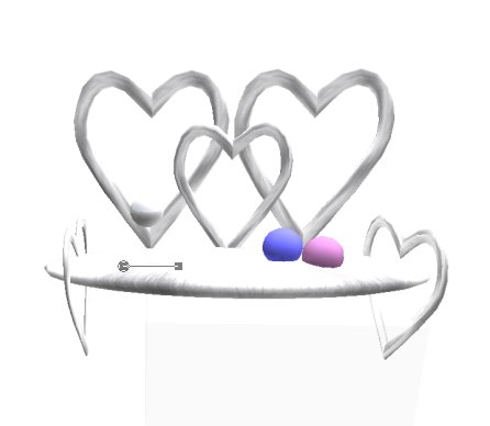 AA Wedding Heart Bench with couples sit, and single sit boxed