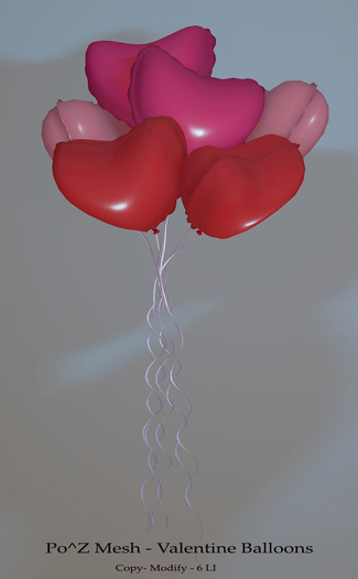 Po^Z Mesh - Valentine Balloons