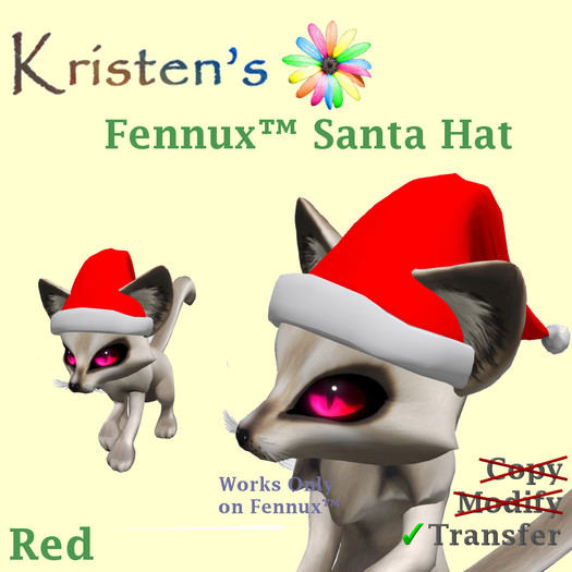 Kristen's @ - Fennux Santa Hat - Red