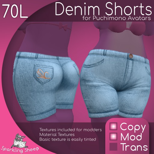 Puchimono Shorts - Denim [boxed]