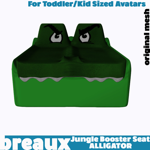 Jungle Booster Seats - Alligator - Breaux Jr.