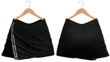 Blueberry - Girls Night - Split Skirt - Black