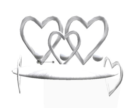 AA Wedding Heart Bench with 3 single sitting places boxed