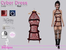 Cyber Dress Love Red