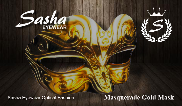 Masquerade Gold Mask by Sasha Eyewear