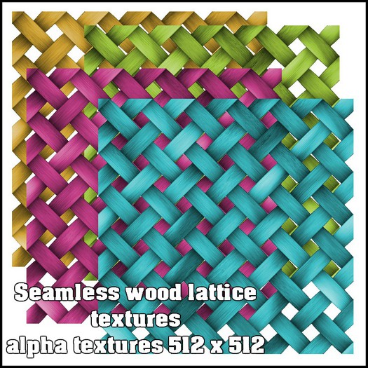 Second Life Marketplace - Seamless wood lattice textures