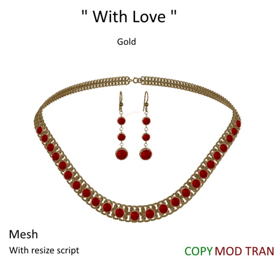 *FLORIAN*  "With Love"  - Set - GOLD