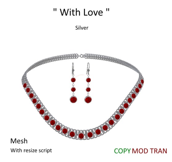 *FLORIAN*  "With Love"  - Set - SILVER