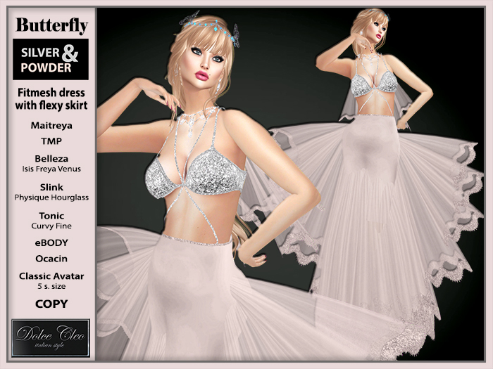 Dolce Cleo ::: Butterfly (SILVER & POWDER) - wear to unpack