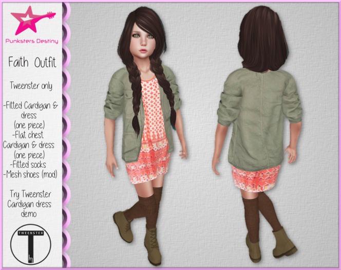 *PD* Faith Outfit Tweenster
