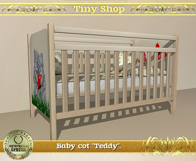 Baby cot Children's room"Teddy",100%mesh (full perm).