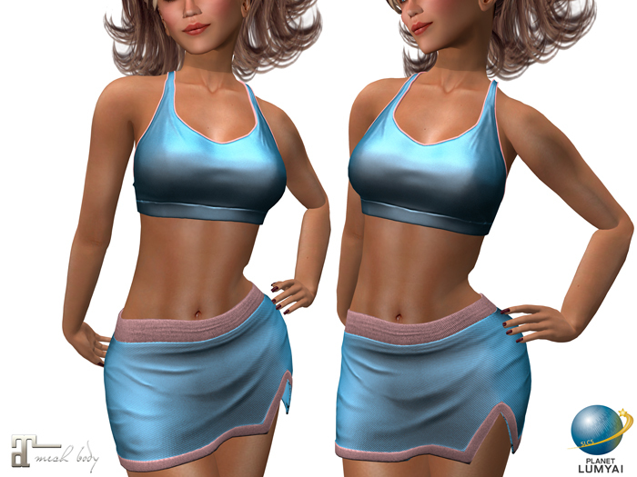 Planet Lumyai Santorini Outfit - Aquamarine