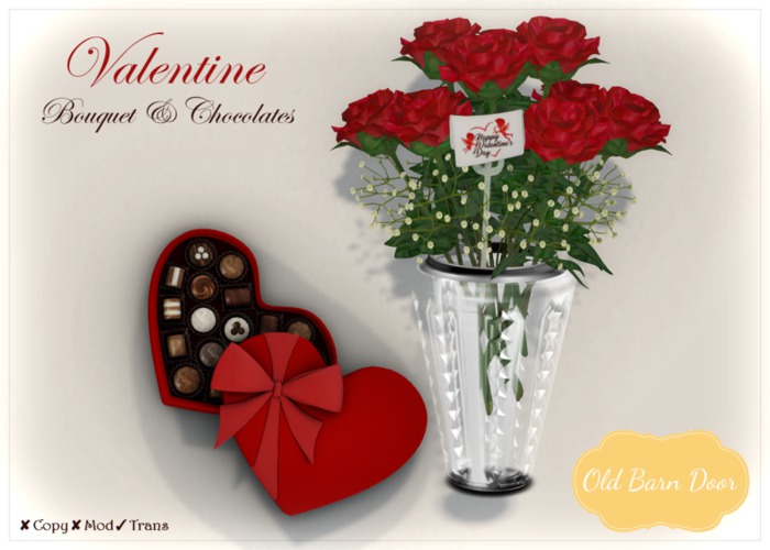 {OBD} Valentine Bouquet & Chocolates/Cupid [BOXED]