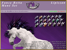 *E* Fancy Betta Mane Set [BOXED] Lipizzan