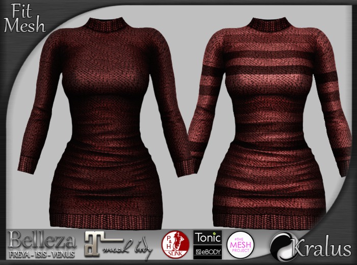 ::KRALUS:: FitMesh : Sweater Dress : R2!