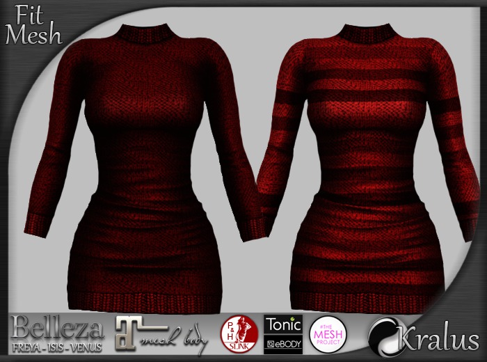 ::KRALUS:: FitMesh : Sweater Dress : R3!