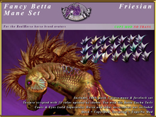 *E* Fancy Betta Mane Set [BOXED] Friesian