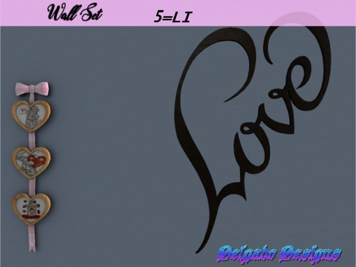 *RD-Bears Love Wall Decor