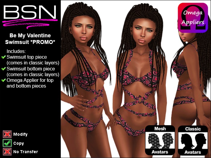 BSN Be My Valentine Swimsuit *PROMO*