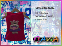 FLD. AVI(L), SMB Top Red Teddy