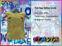 Flavia Designs FLD. Top Yellow Smile
