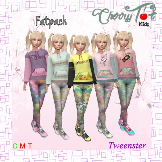 *Cherry Tot* Tweenster Complete Outfits FATPACK