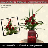 Jar Valentines  Floral Arrangement By Snuggles Boxed