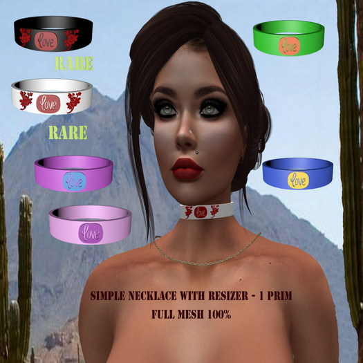 RARE Necklace Love - white