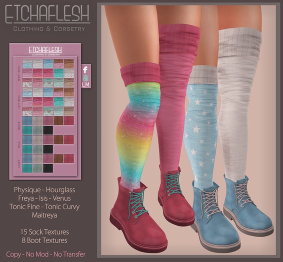 DEMO [Etchaflesh] Madison Boots - Innocence (Wear)