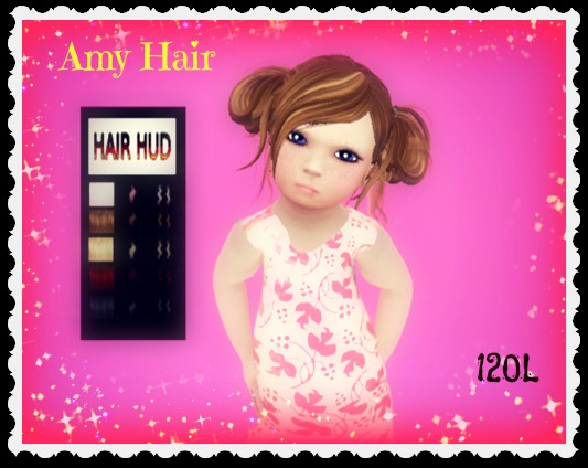 Amy Hair with Texture change Hud