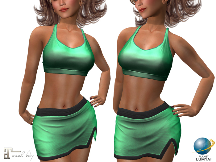 Planet Lumyai Santorini Outfit - Jade-Black