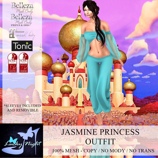 Jasmine Princess Outfit ***Lucky Night***