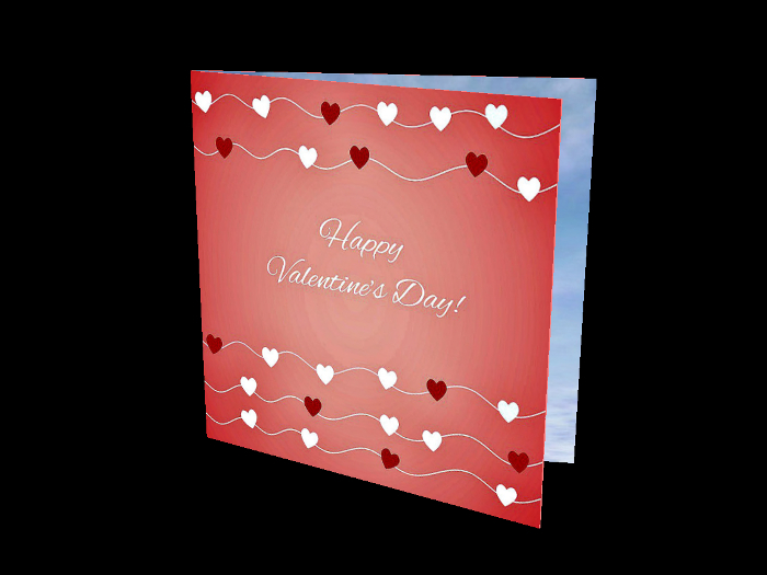 Happy Valentines Cloud Card