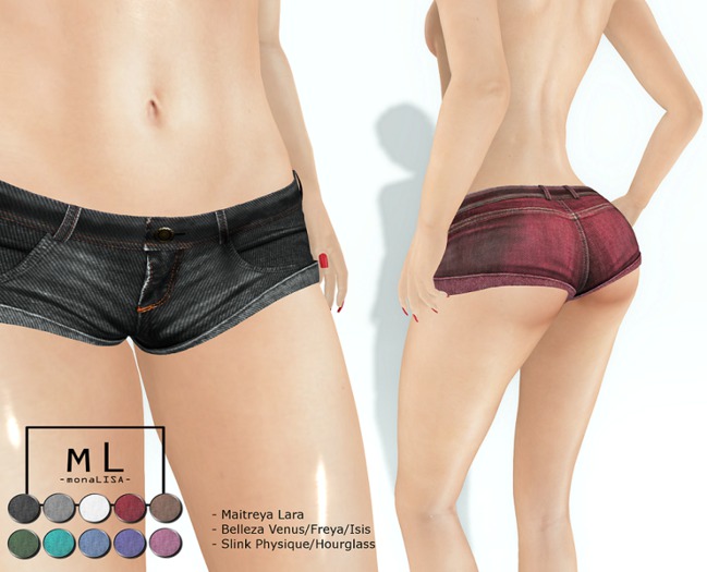 -mL- Serbia Shorts (Maitreya/3Belleza/2Slink)
