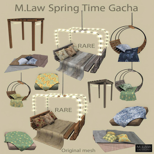 .:M.LAW:.  Spring Time Gacha hanging bed two RARE