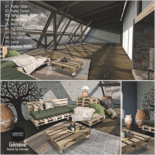 Concept} 02. Geneve. Pallet Corner