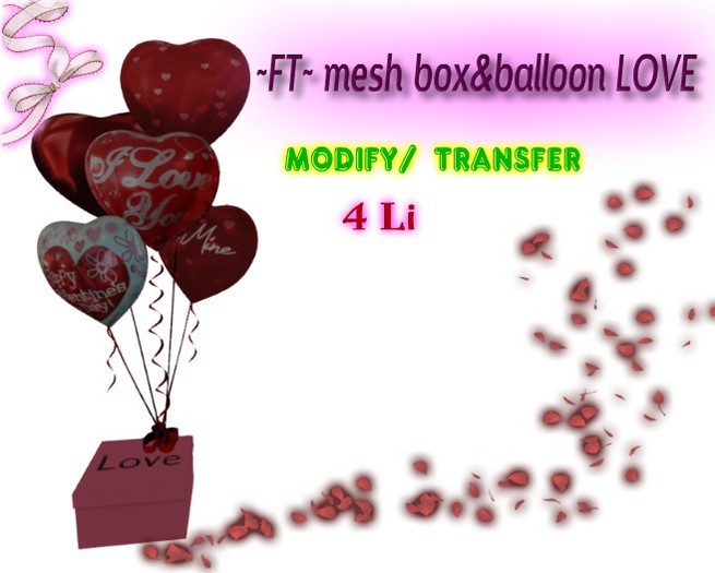 ~FT~ Box&baloon LOVE(wear me)