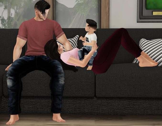 SP pose Family relaxing time
